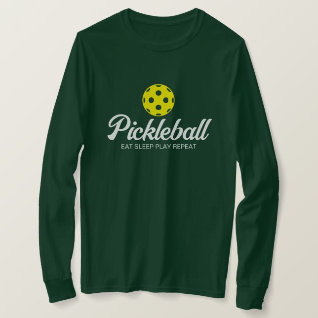 Long sleeve pickleball sport shirt for women (Design Front)