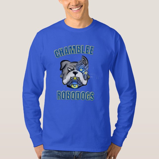 Long Sleeve Royal Blue T-Shirt (Front)