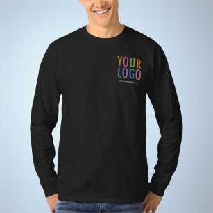 Long Sleeve Shirt Custom Company Logo No Minimum