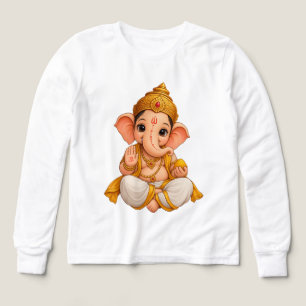Long Sleeve Shirt – Lord Ganesha Devotional Disign