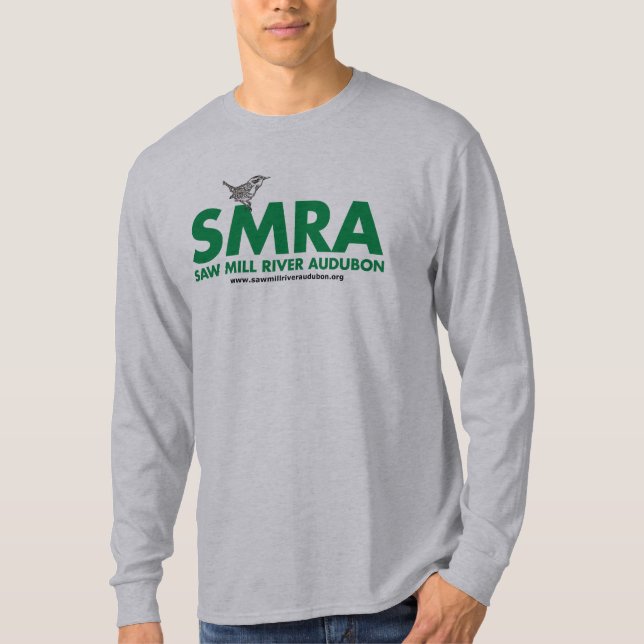 Long Sleeve shirt with Saw Mill River Audubon Logo (Front)