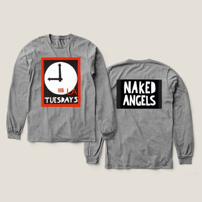 Long sleeve SOFT shirt - in ALL sizes  (Design Front & Back)