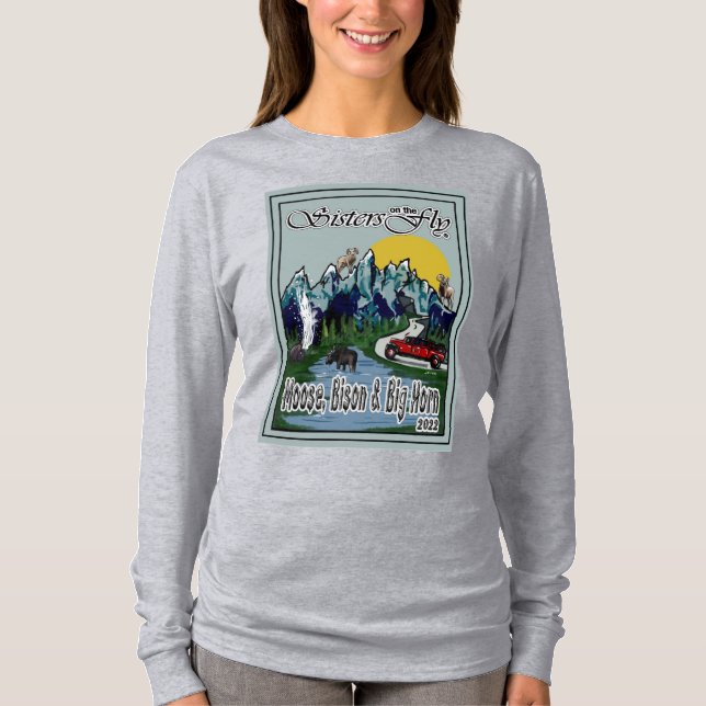 Long Sleeve SOTF Moose, Bison & Big Horn T-Shirt (Front)