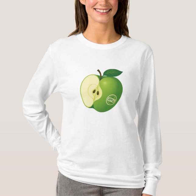 Long sleeve sweatshirt with illustration of a gree T-Shirt (Front)