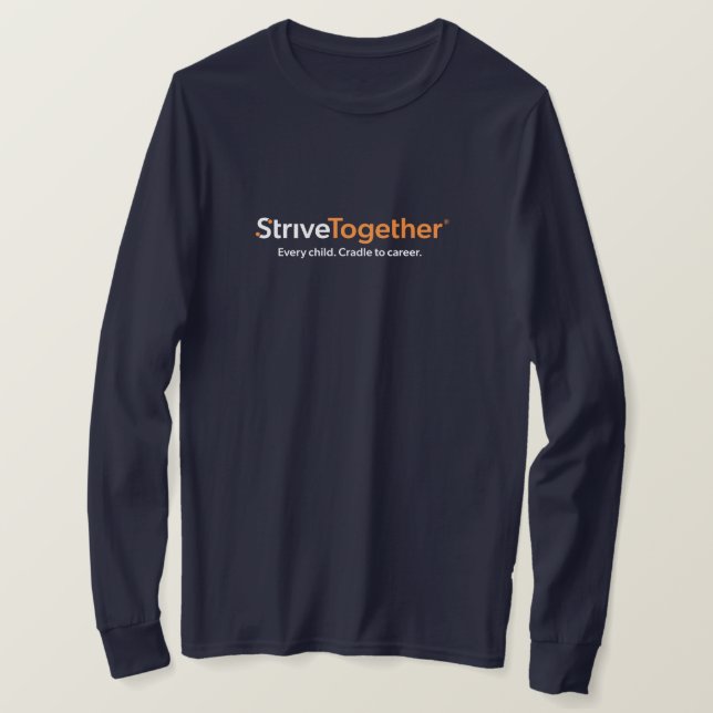 Long Sleeve T-Shirt - Navy (Design Front)
