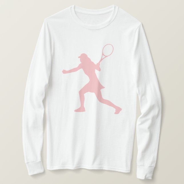 Long sleeve tennis shirt for women | Custom color (Design Front)