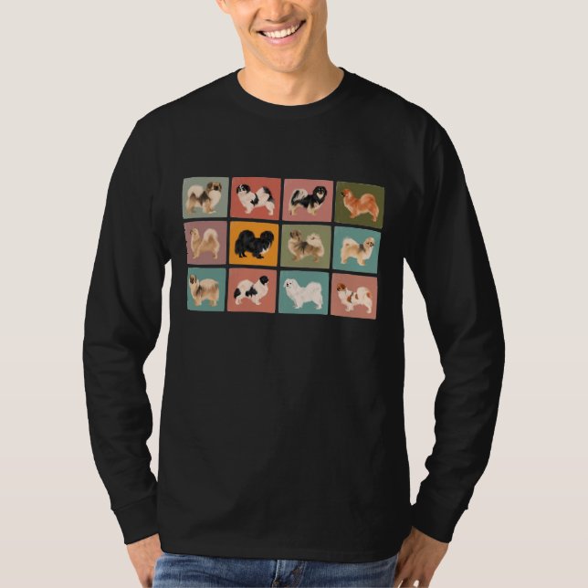 Long Sleeve Tibetan Spaniel T Shirt (Front)