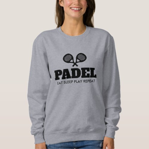 Long sleeve womens sweatshirt for padel player