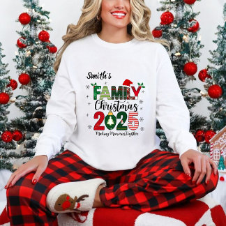 Long-sleeved Christmas T-shirt 2025