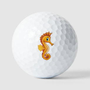 Long-snouted seahorse golf balls