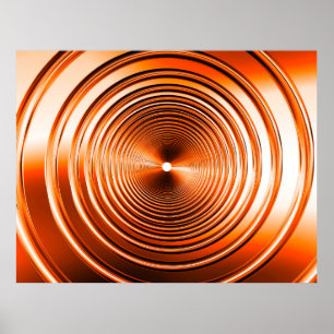 Long Spring Orange Poster