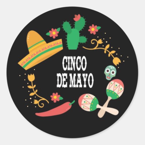 Long Standing Tradition Cinco de Mayo Classic Round Sticker