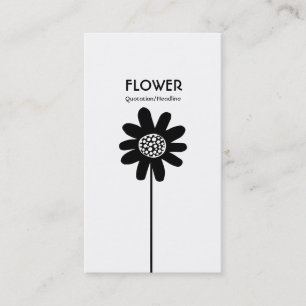 Long Stem Flower VII - Alternating Sides 02 Business Card