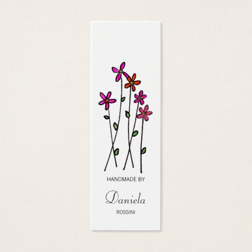 Long Stem Flowers, Kitchen / Craft Labels Business Card Template