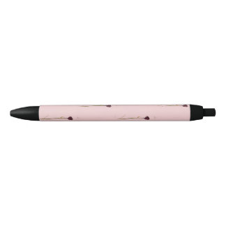 Long Stemmed Roses Half Brick Pattern Black Pen