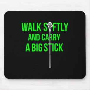 Long Stick Middie (lsm) Neon Lacrosse Defense Lax Mouse Pad