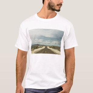 Long Straight Road Through Mexican Baja Landscape T-Shirt