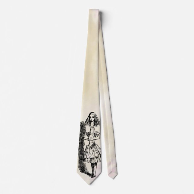 Long Stretchy Neck Alice in Wonderland Neck Tie (Front)