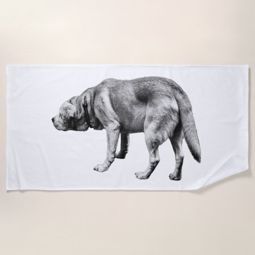 Long Stride, Open Sky Beach Towel