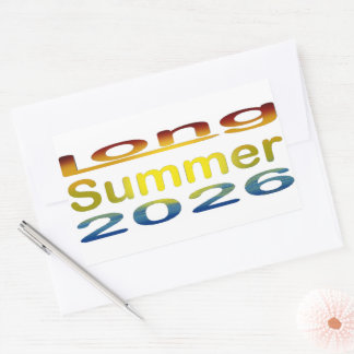 Long Summer 2026  Rectangular Sticker