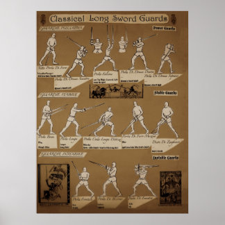 Long Sword Guard Poster Sepia