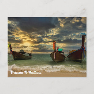 Long Tail Boat of Thailand Postcard