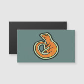 Long Tail Orange Lizard With Spots Drawing Design (Front/Back)