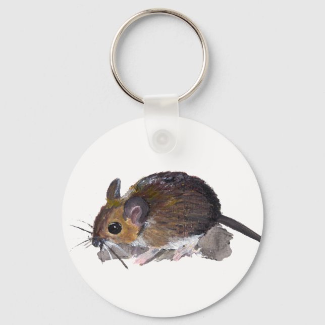 Long Tailed Field Mouse Keychain (Front)