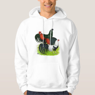Long-tailed Rooster Trio Hoodie