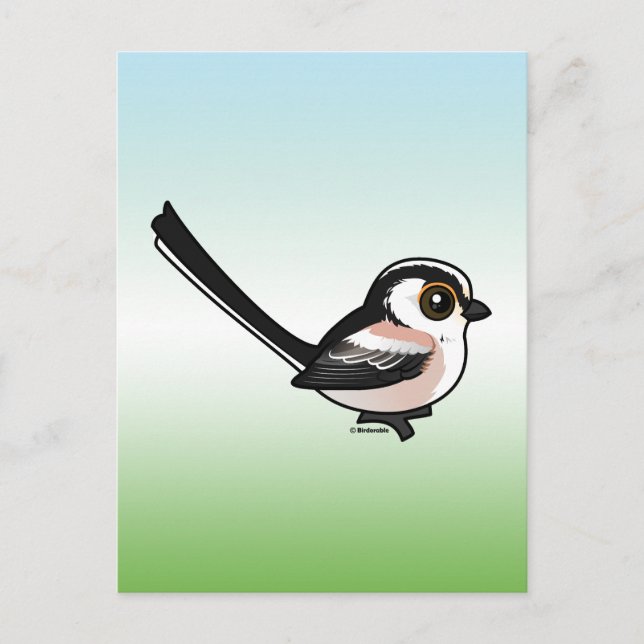 Long-tailed Tit Postcard (Front)