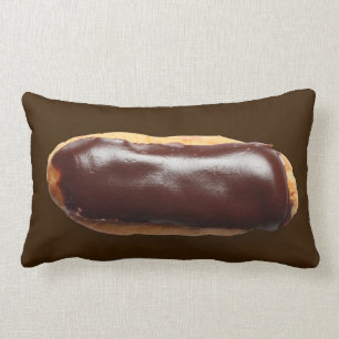 Long Teal & Brown Donut Pillow