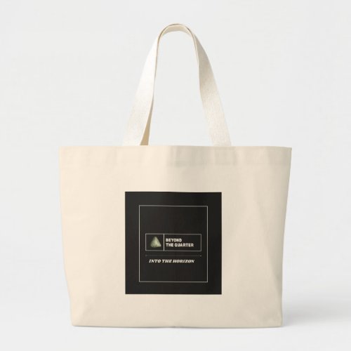 Long Term Investor – Beyond the Quarter Design Large Tote Bag
