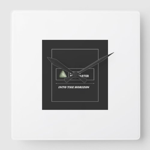 Long Term Investor – Beyond the Quarter Design  Square Wall Clock