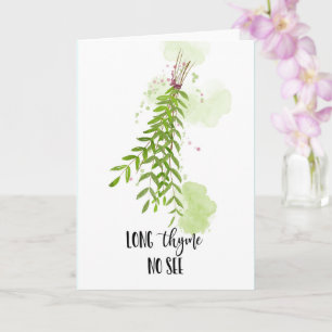 long time no see long distance miss you family card