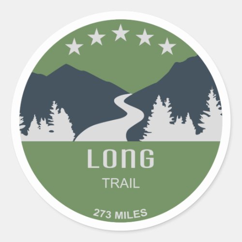 Long Trail Vermont Classic Round Sticker