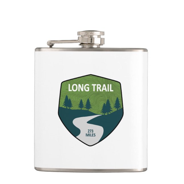 Long Trail Vermont Flask (Front)