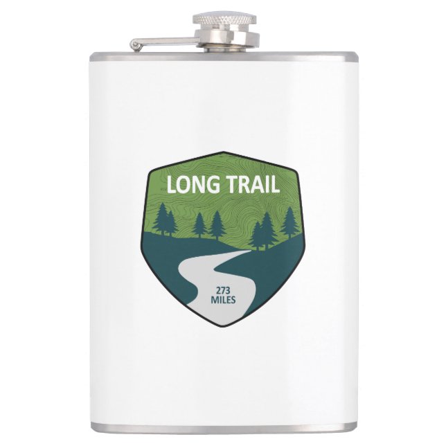 Long Trail Vermont Flask (Front)