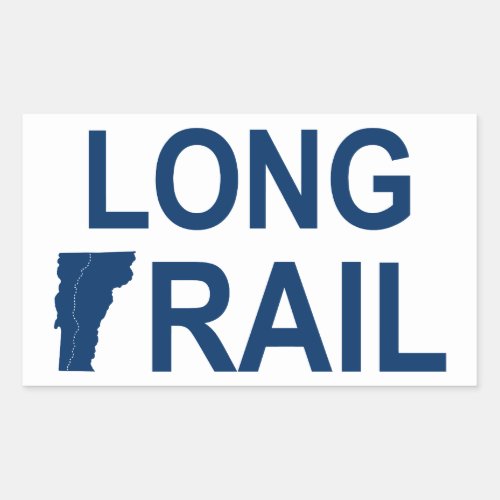 Long Trail Vermont Rectangular Sticker