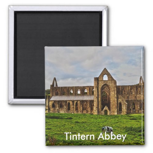 Long View of Ancient Tintern Abbey Wales UK 2 Magnet