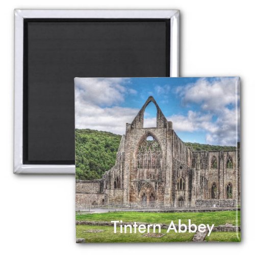 Long View of Ancient Tintern Abbey Wales UK Magnet