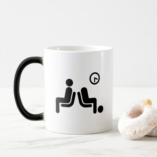 Long Wait Sign Color Morph Mug (With Donut)