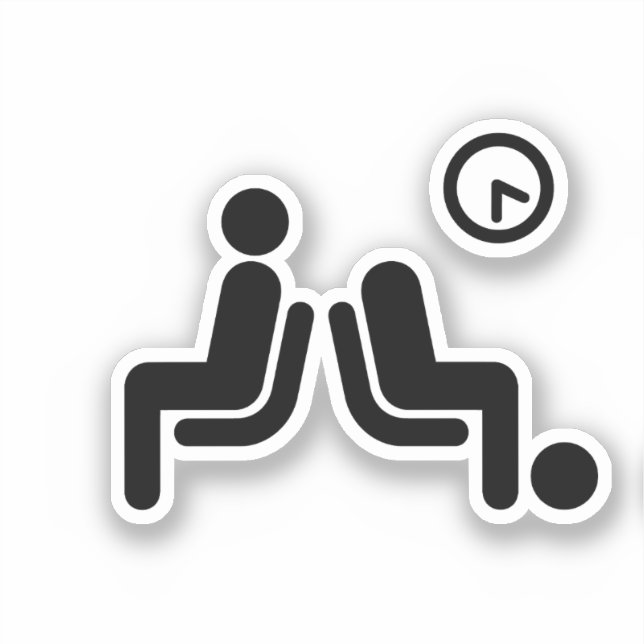 Long Wait Sign Sticker (Front)