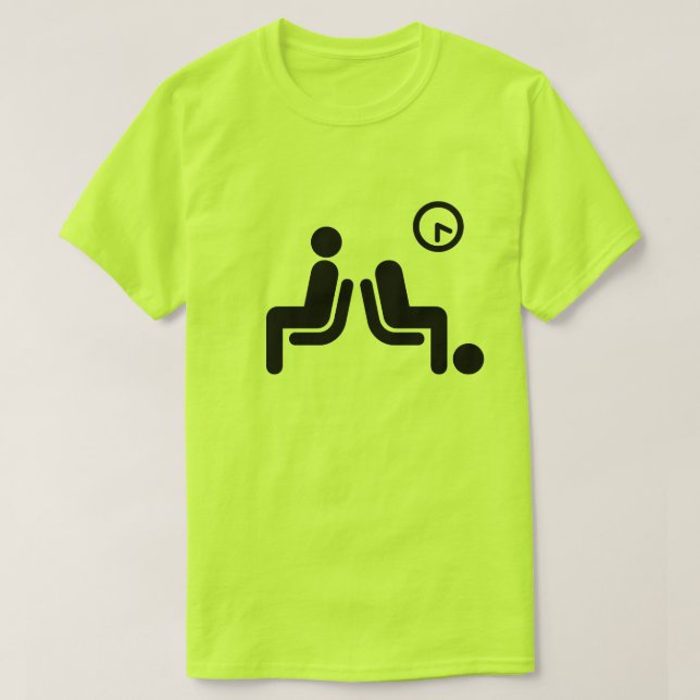 Long Wait Sign T-Shirt (Design Front)
