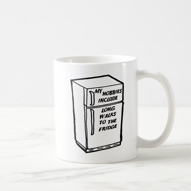 Long Walks to the Fridge Funny Mug (Right)