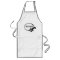 Long White Apron Uniform with Pockets Custom Logo