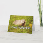 Long winter greeting card