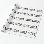 Long winter wrapping paper