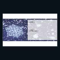 Long Winter's Night Gift Tag Stickers