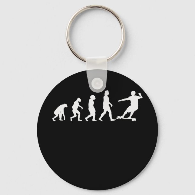 Longboard Downhill Evolution Keychain (Front)