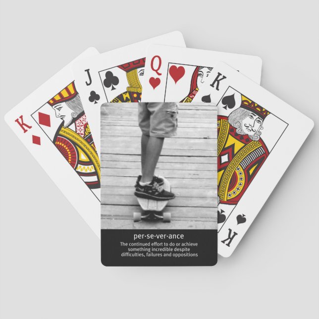 Longboard Perseverance Poker Cards (Back)
